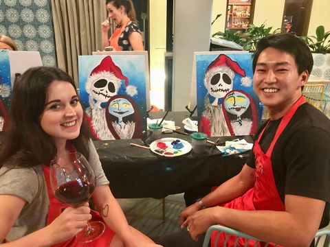 Paint And Sip Class: Christmas In July - Hotel VIC 0