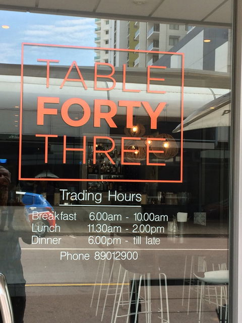 Table Forty Three - Hotel VIC 10