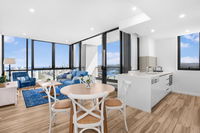 Grand Beach Views in 2-Bed Apartment With Balcony