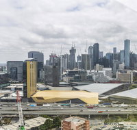 Gravity defyingLight filled apartmentBay to city viewsRooftop deckHot tubNetflix - Hotel VIC