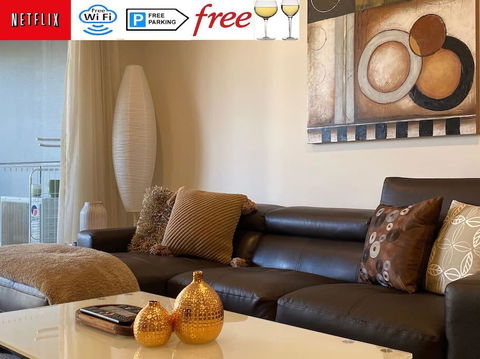 TERRACE LUX FULLY AIR 2 CAR FREE NETFLIX WIFI WINE - Hotel VIC 0