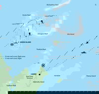 Fly to Green Island - Cruise Return - Hotel VIC